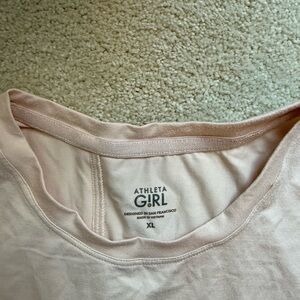 Athletic girl athletic short sleeve top size XL